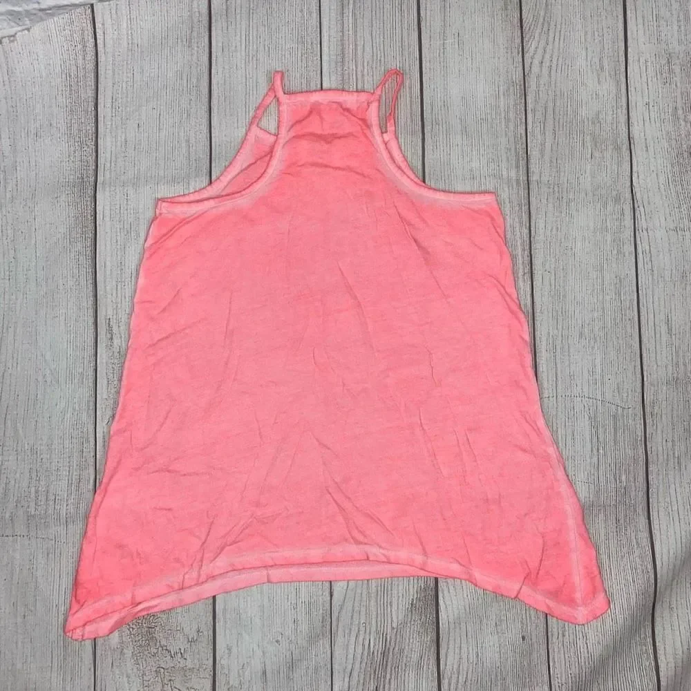 Justice flare glitter seahorse/heart tank top girls sz  10